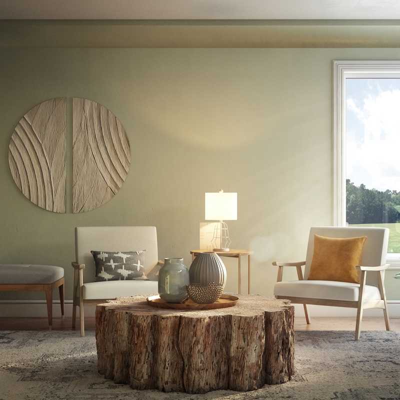 Bohemian, Midcentury Modern, Scandinavian Living Room Design by Havenly Interior Designer Astrid