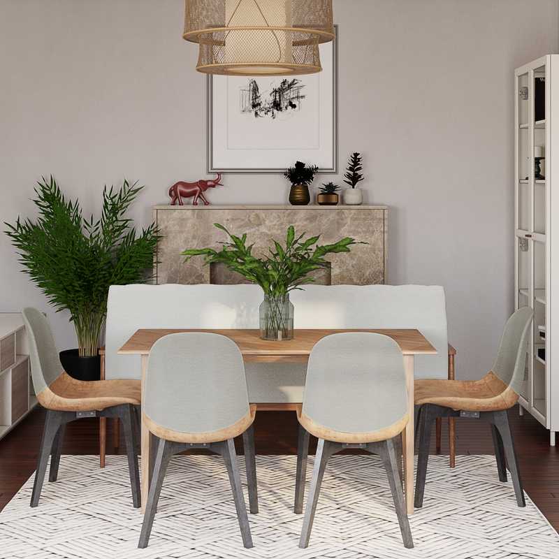 Modern, Minimal Dining Room Design by Havenly Interior Designer Michelle