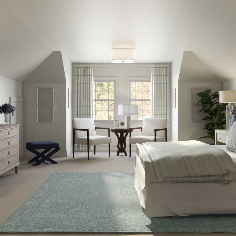 Classic, Traditional, Preppy Bedroom Design by Havenly Interior Designer Laura