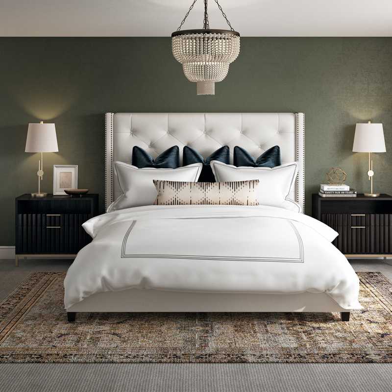 Classic, Eclectic Bedroom Design by Havenly Interior Designer Sara