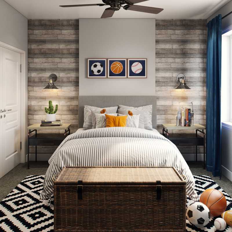 Industrial, Rustic Bedroom Design by Havenly Interior Designer Fendy