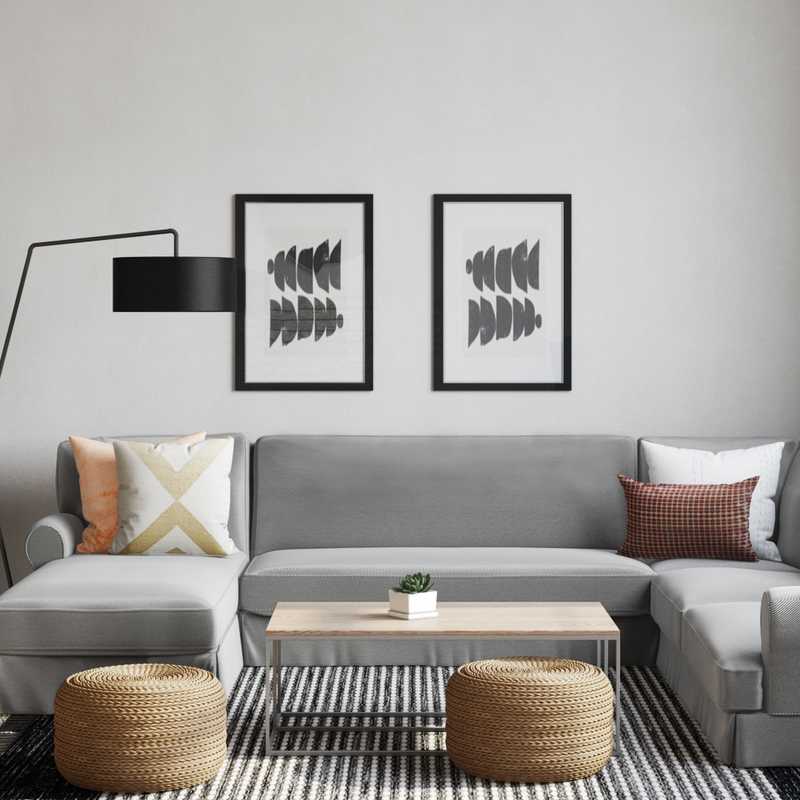 Midcentury Modern, Scandinavian Living Room Design by Havenly Interior Designer Savannah