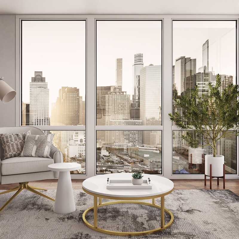 Bohemian, Transitional Living Room Design by Havenly Interior Designer Jennifer