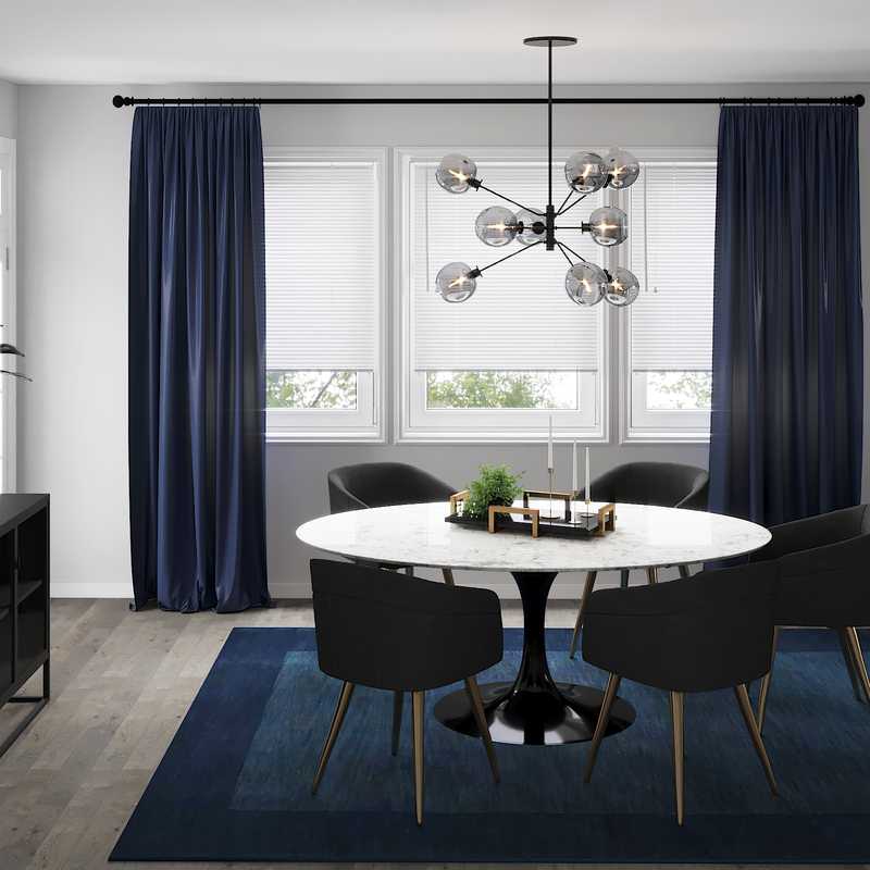 Modern, Minimal Dining Room Design by Havenly Interior Designer Karen