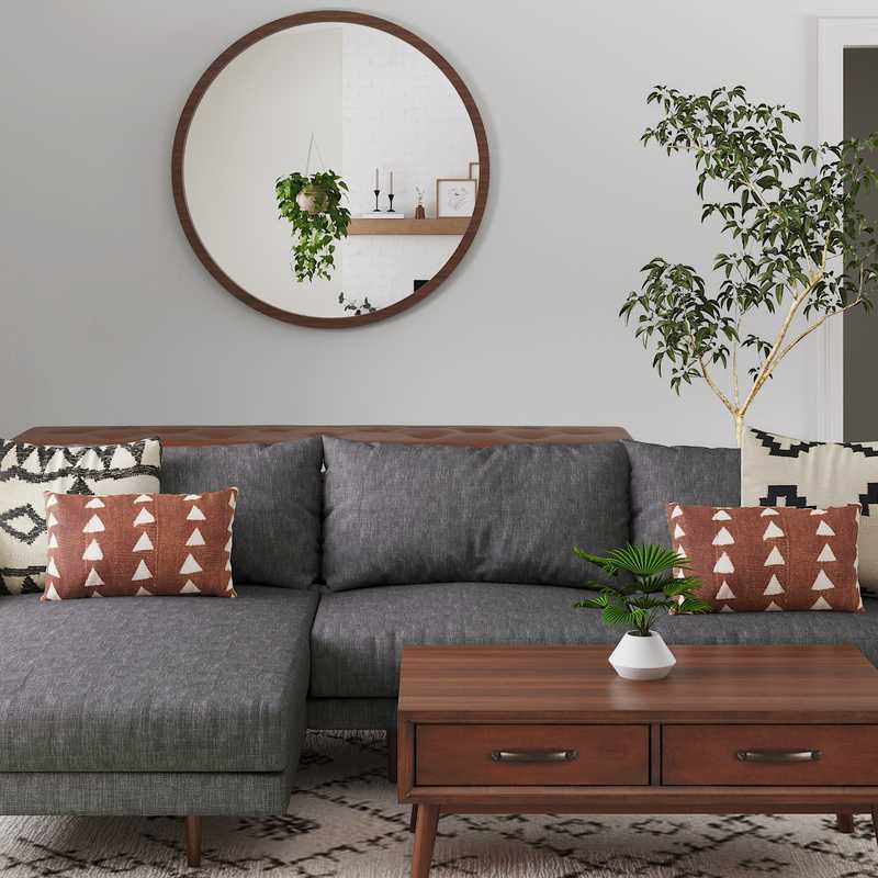 Modern, Classic, Transitional, Midcentury Modern, Scandinavian Living Room Design by Havenly Interior Designer Sarah