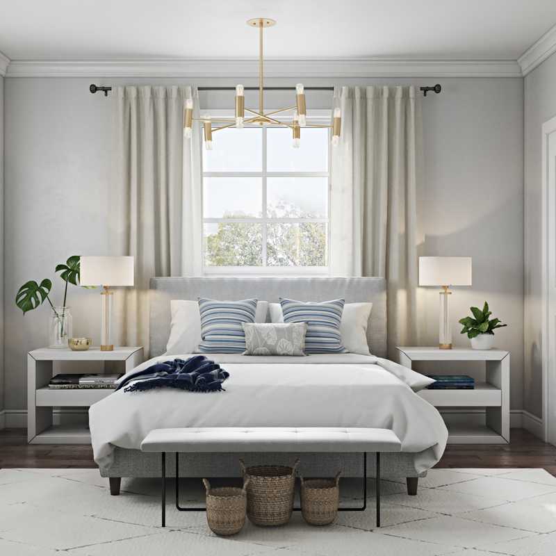 Contemporary, Coastal, Minimal Bedroom Design by Havenly Interior Designer Amanda