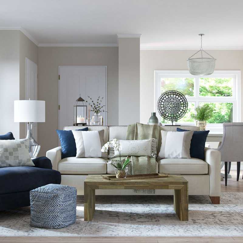 Modern, Classic Living Room Design by Havenly Interior Designer Tracie