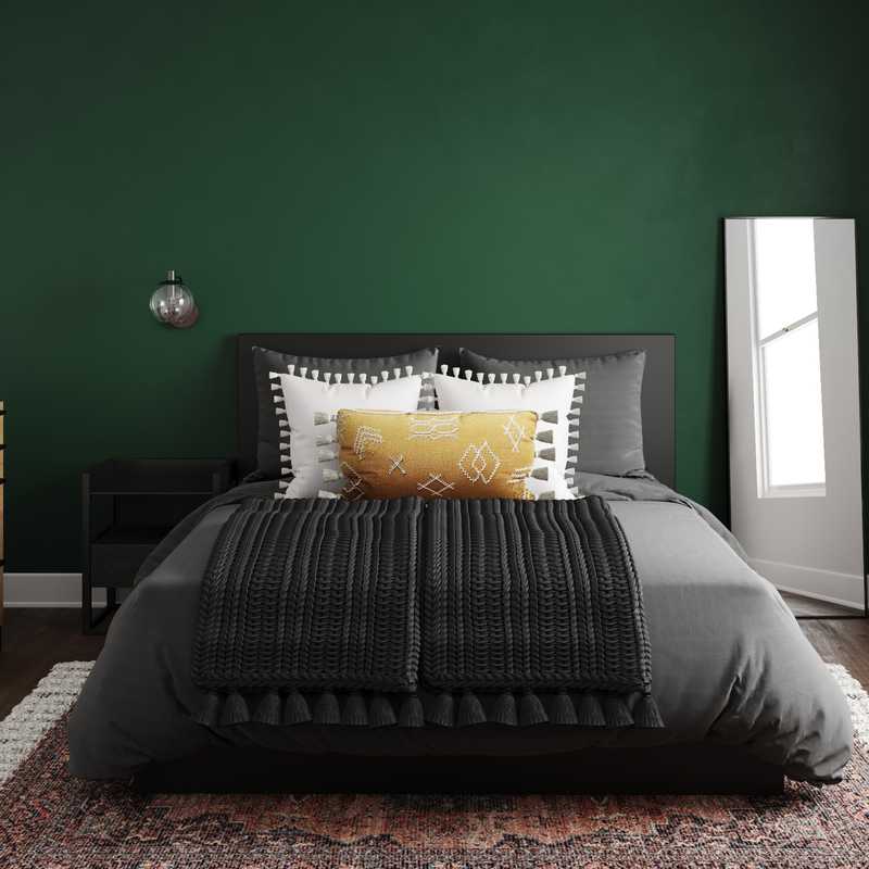Eclectic, Bohemian Bedroom Design by Havenly Interior Designer Leslie