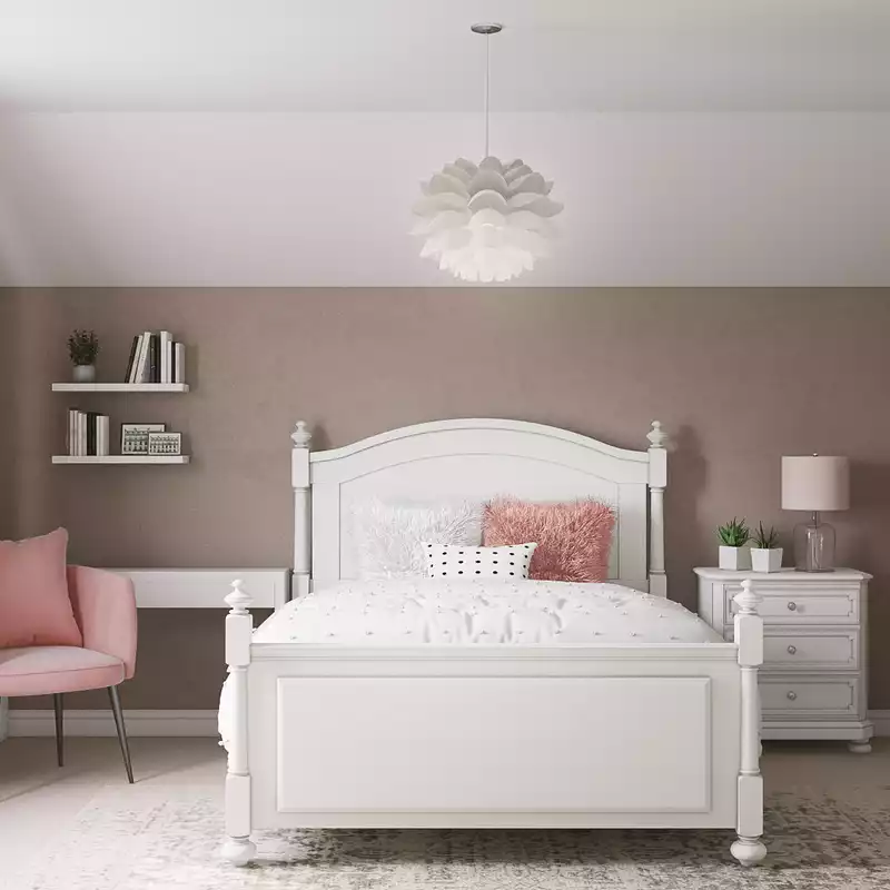 Bohemian, Glam Bedroom Design by Havenly Interior Designer Megan