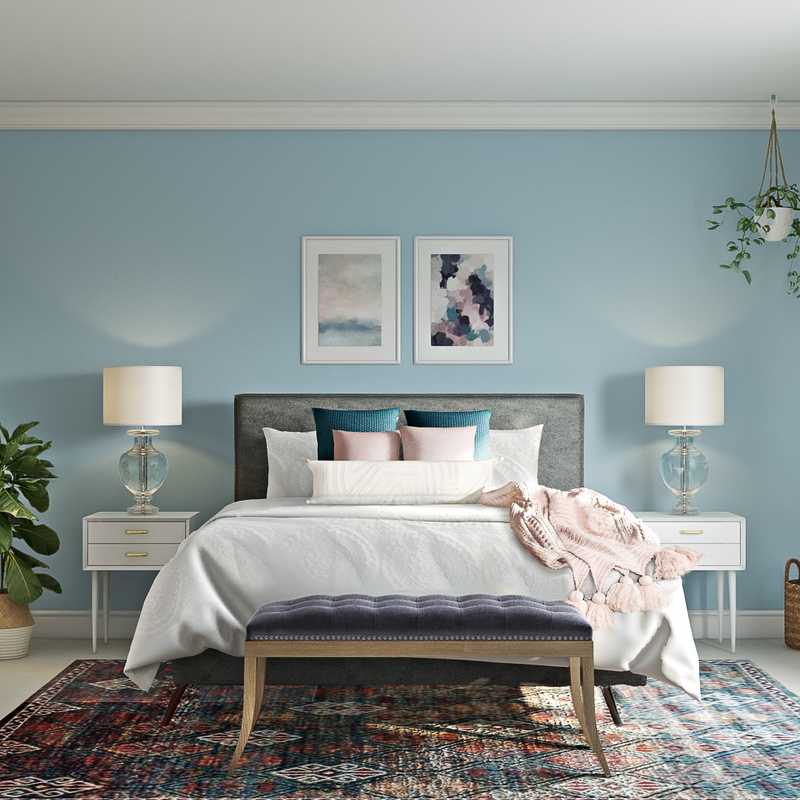 Farmhouse Bedroom Design by Havenly Interior Designer Michelle