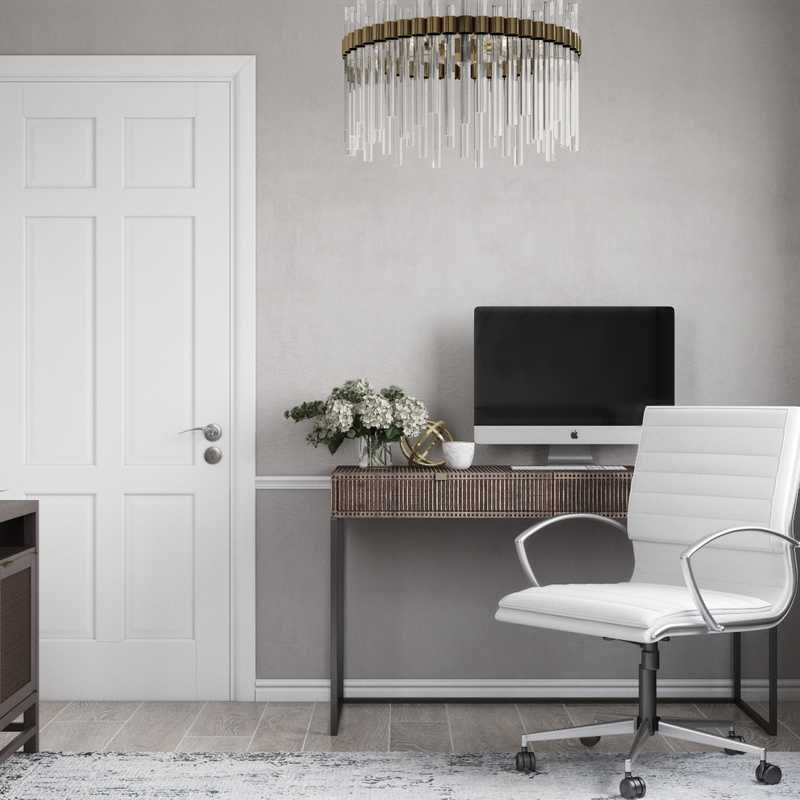 Modern Office Design by Havenly Interior Designer Karen