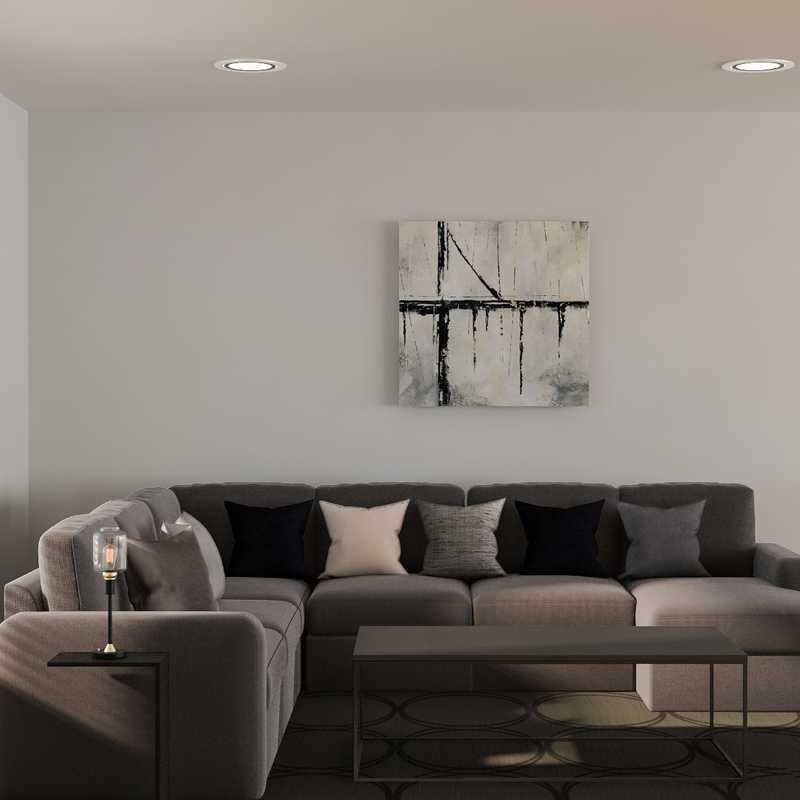 Contemporary, Modern, Glam Living Room Design by Havenly Interior Designer Sharon