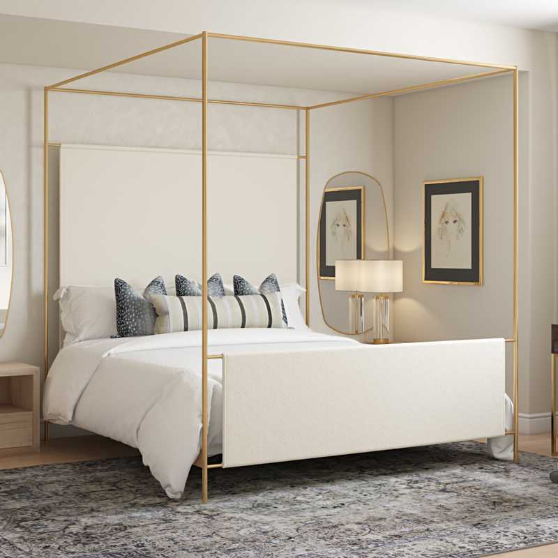 Modern, Glam Bedroom Design by Havenly Interior Designer Matthew