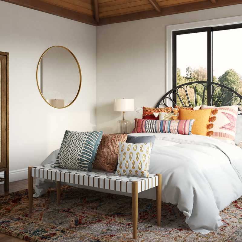 Eclectic, Bohemian Bedroom Design by Havenly Interior Designer Natasha