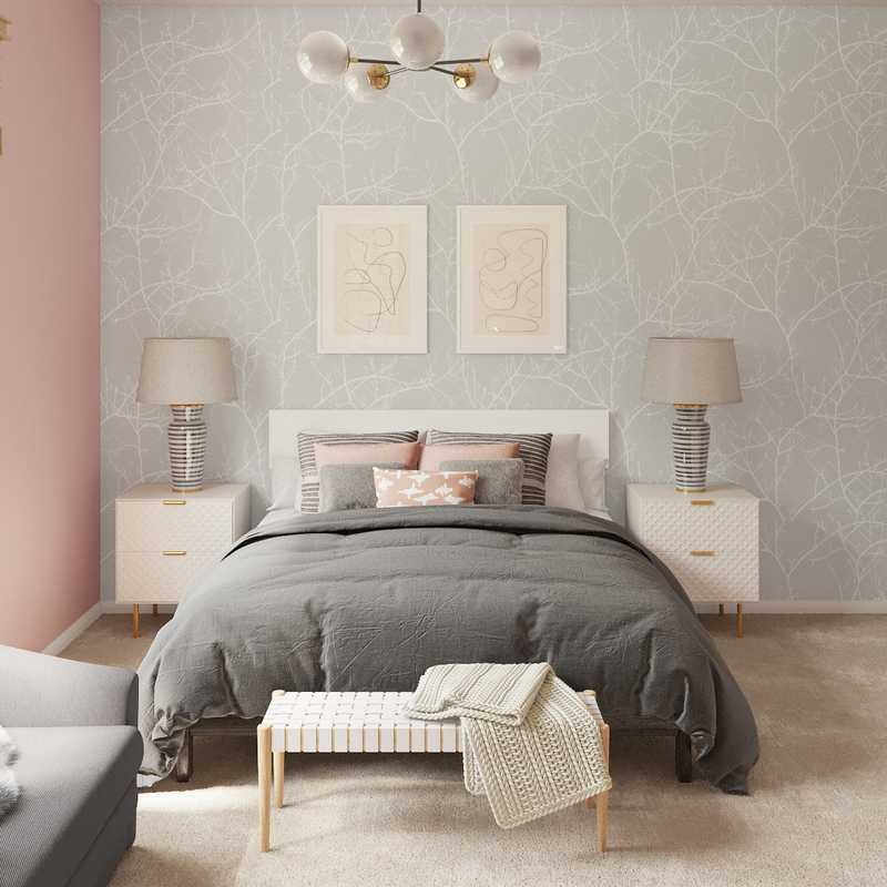 Preppy Bedroom Design by Havenly Interior Designer Ingrid