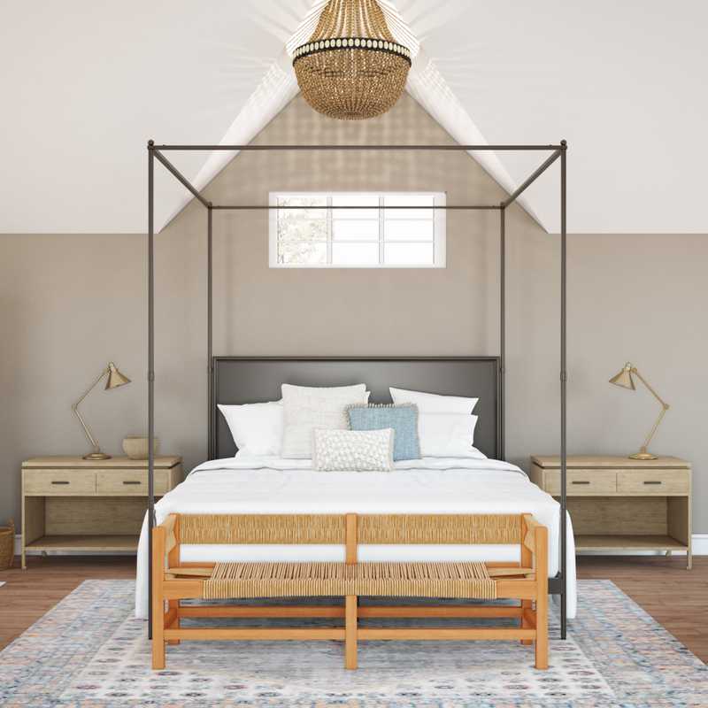 Contemporary, Eclectic, Industrial, Transitional Bedroom Design by Havenly Interior Designer Melissa