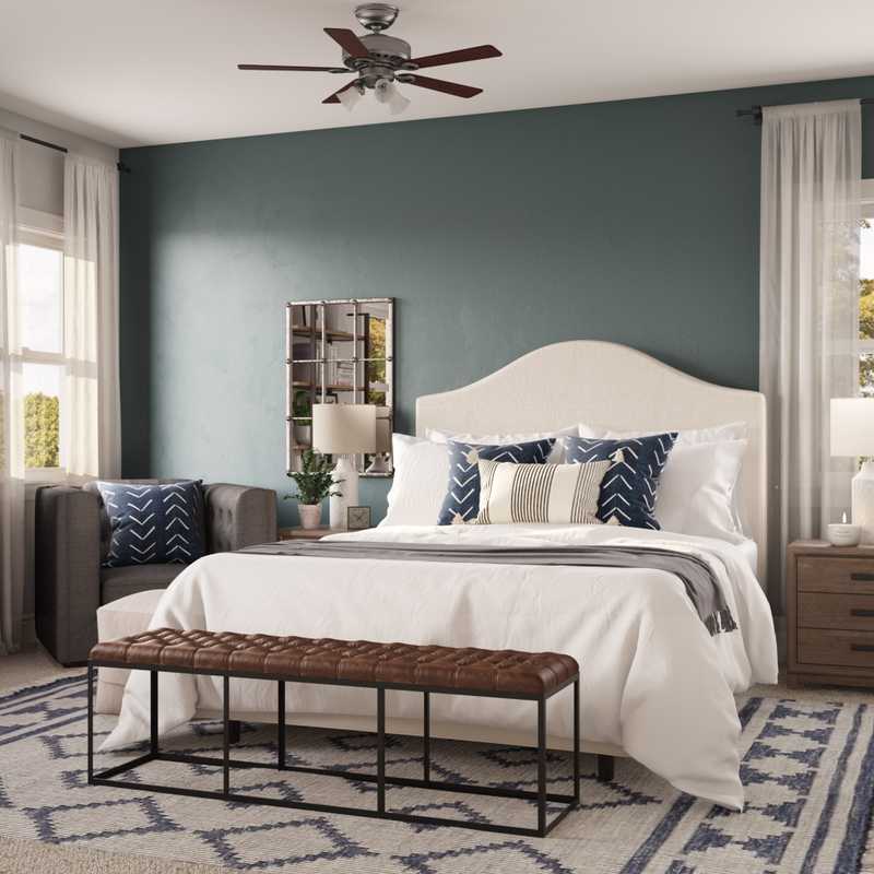 Contemporary Bedroom Design by Havenly Interior Designer Meghan