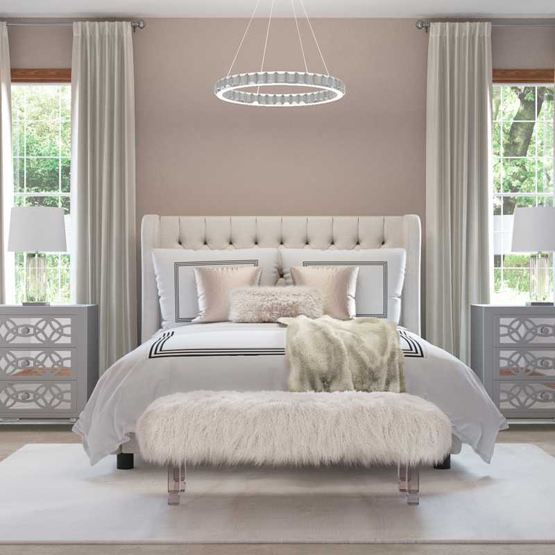 Contemporary, Glam, Transitional Bedroom Design by Havenly Interior Designer Libby