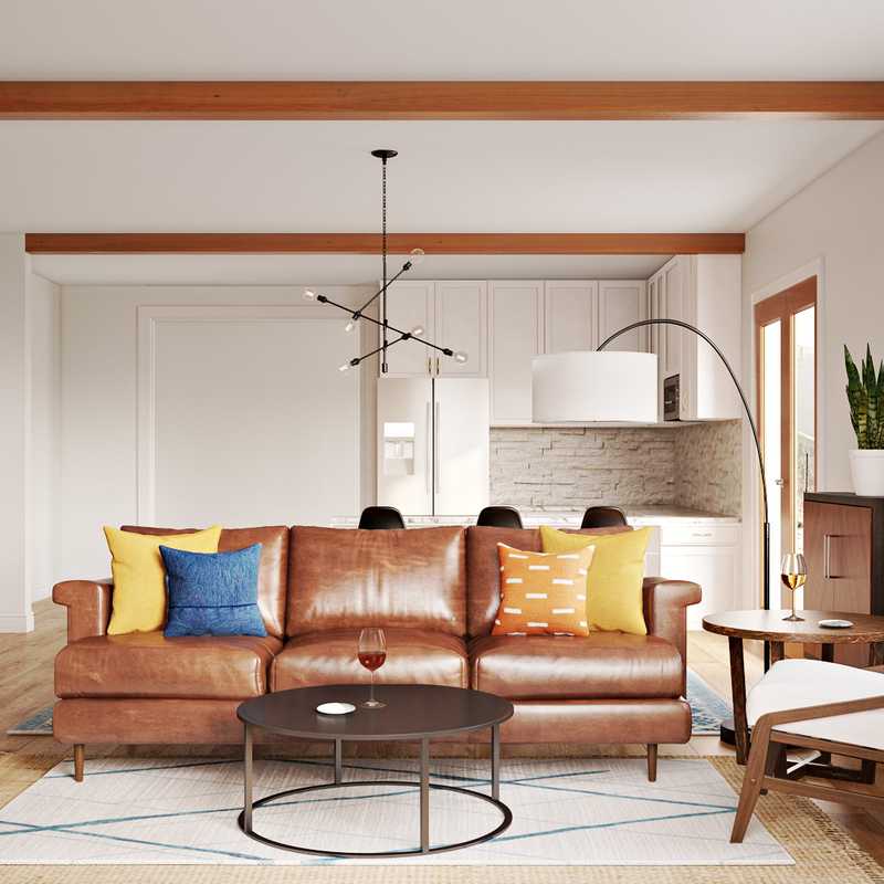 Modern, Rustic Living Room Design by Havenly Interior Designer Rebecca