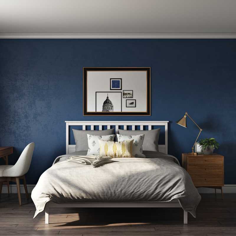 Eclectic, Midcentury Modern, Scandinavian Bedroom Design by Havenly Interior Designer Natalie