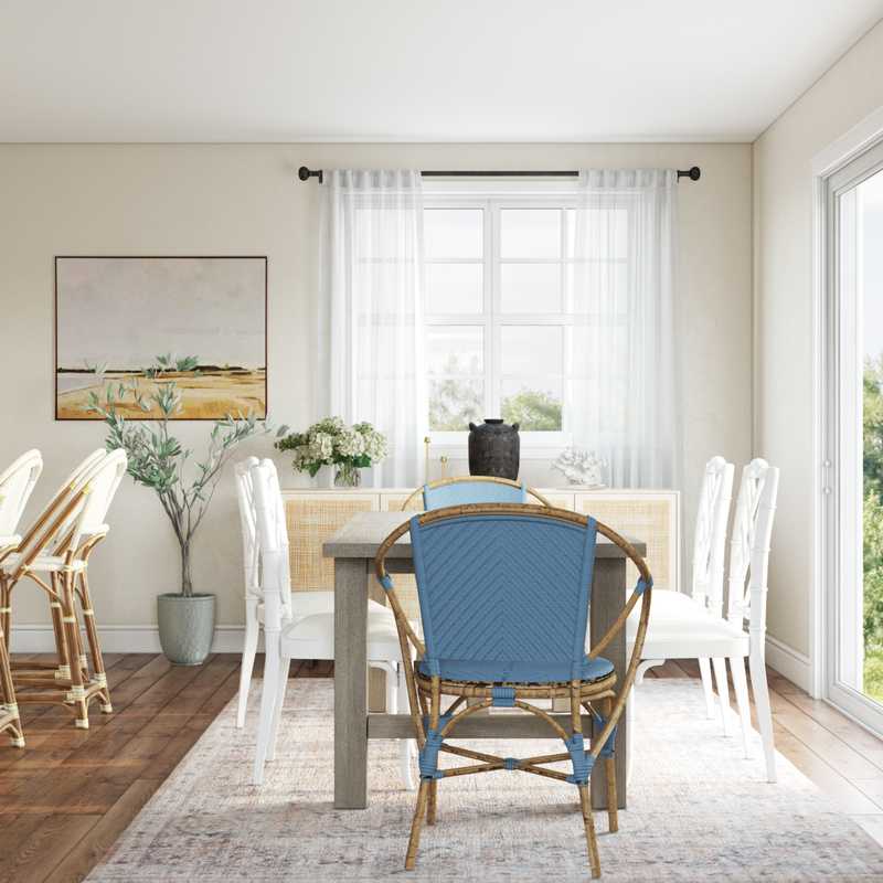 Coastal Dining Room Design by Havenly Interior Designer Kacey