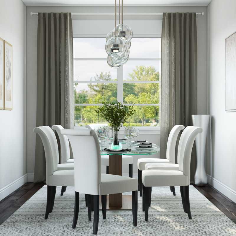 Contemporary, Modern, Midcentury Modern Dining Room Design by Havenly Interior Designer Julie