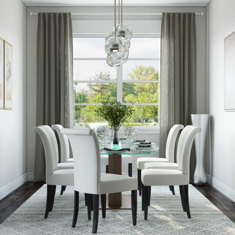 Contemporary, Modern, Midcentury Modern Dining Room Design by Havenly Interior Designer Julie