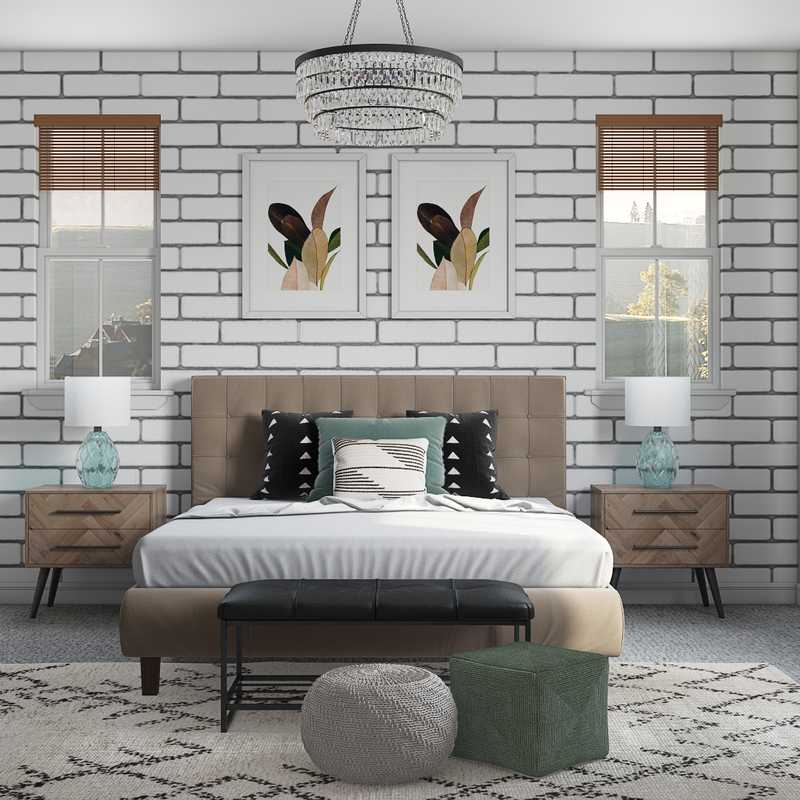 Contemporary, Bohemian, Scandinavian Bedroom Design by Havenly Interior Designer Aishwarya