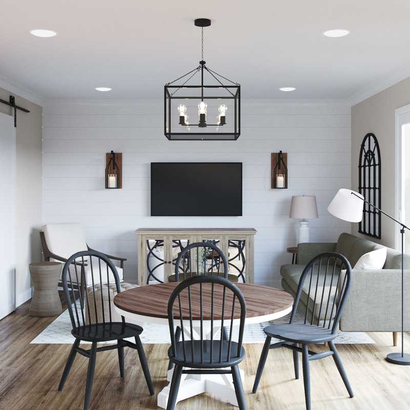 Farmhouse, Transitional Living Room Design by Havenly Interior Designer Paige