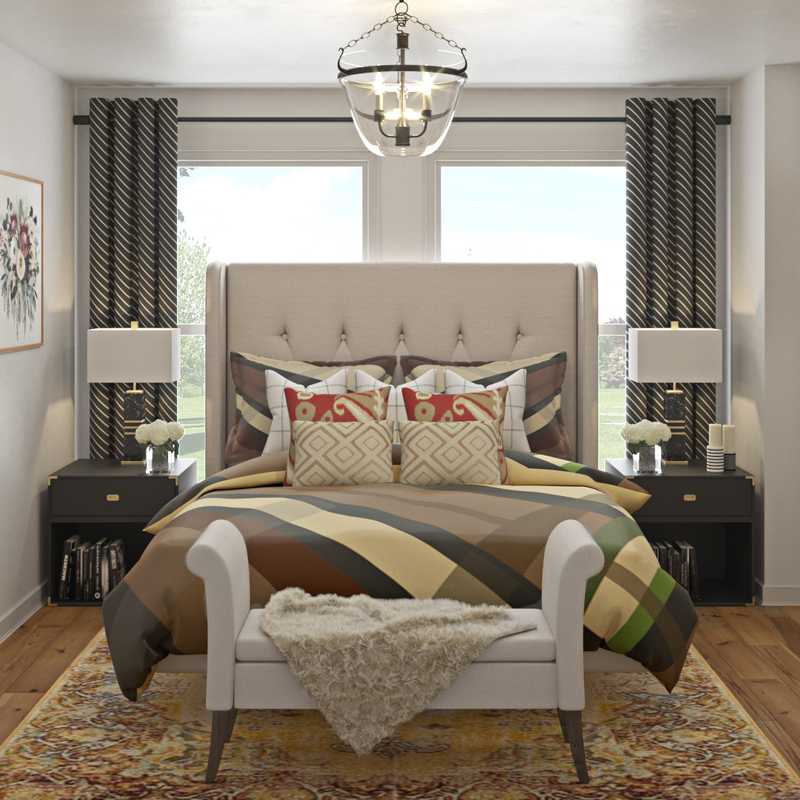 Classic, Eclectic Bedroom Design by Havenly Interior Designer Brady