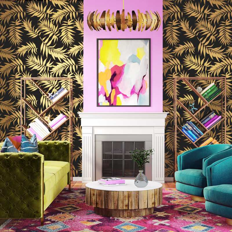 Eclectic Living Room Design by Havenly Interior Designer Marie