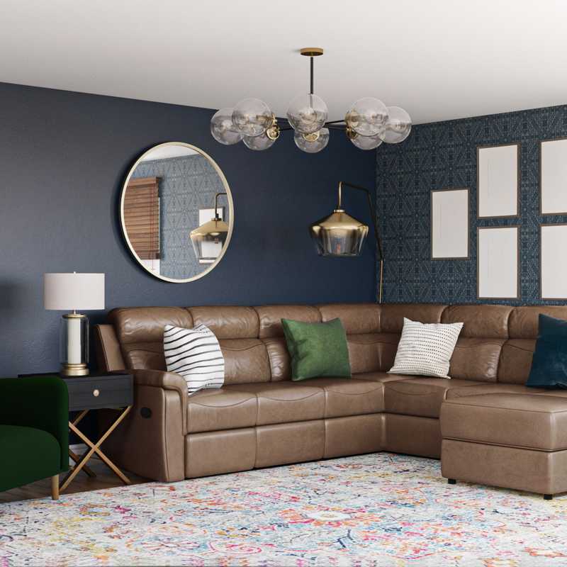Midcentury Modern Living Room Design by Havenly Interior Designer Emily