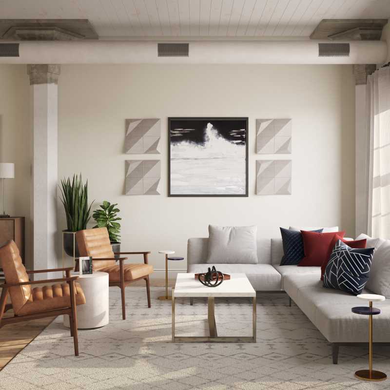 Modern Living Room Design by Havenly Interior Designer Erica