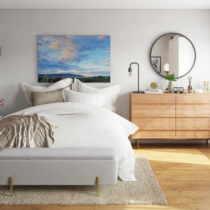 Contemporary, Eclectic, Bohemian Bedroom Design by Havenly Interior Designer Alex