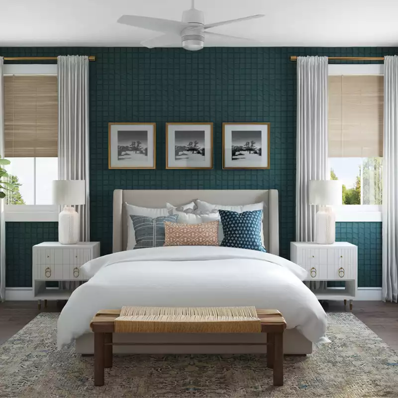 Eclectic, Traditional Bedroom Design by Havenly Interior Designer Natalie