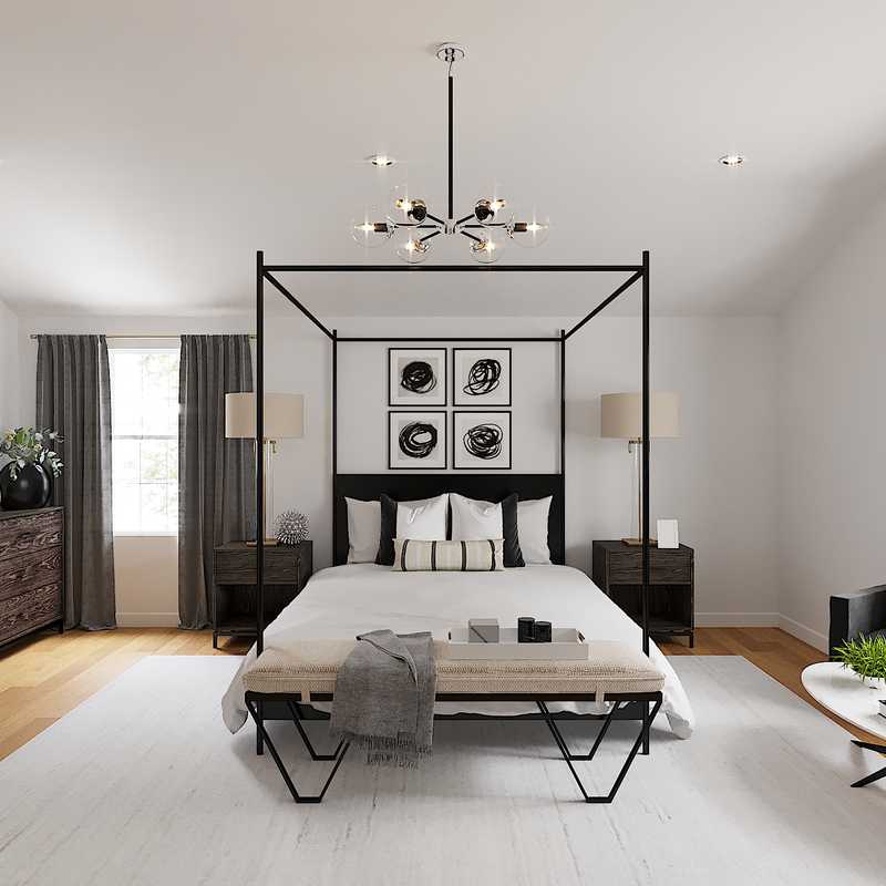 Modern, Industrial Bedroom Design by Havenly Interior Designer Karen