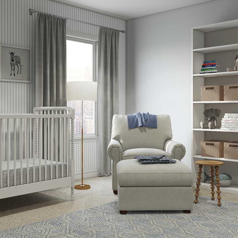Classic, Traditional Nursery Design by Havenly Interior Designer Madeline