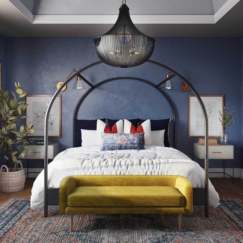 Eclectic, Glam Bedroom Design by Havenly Interior Designer Dani