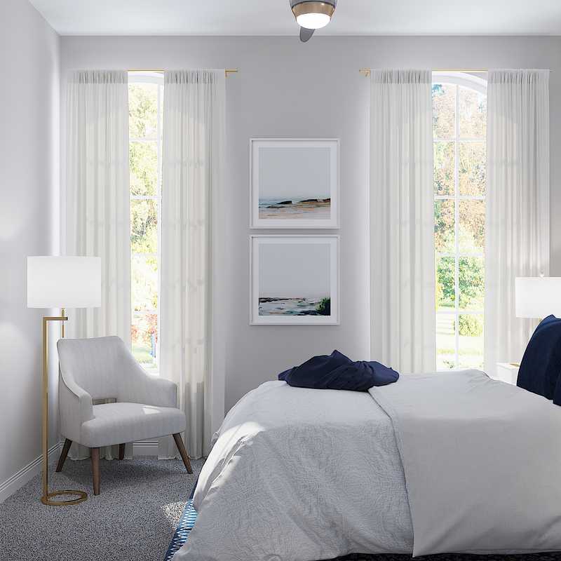 Glam, Transitional Bedroom Design by Havenly Interior Designer Tatiana