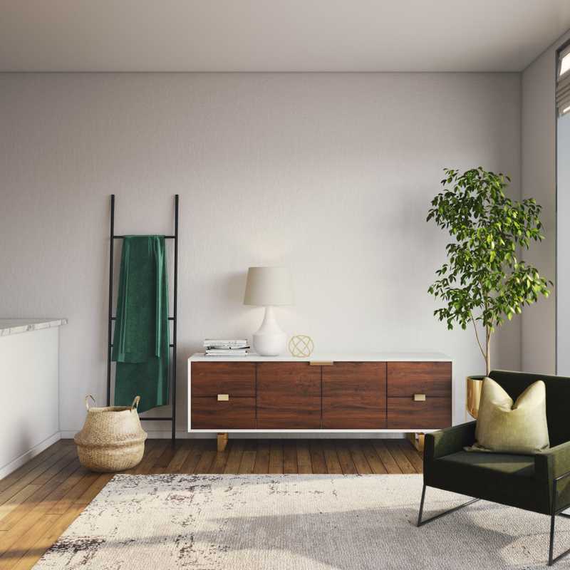 Eclectic, Glam, Rustic, Midcentury Modern, Scandinavian Living Room Design by Havenly Interior Designer Taylor