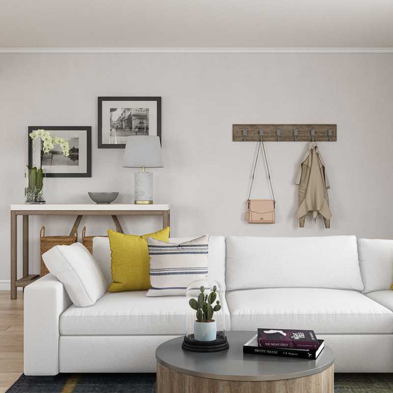 Modern, Rustic, Minimal Living Room Design by Havenly Interior Designer Nancy