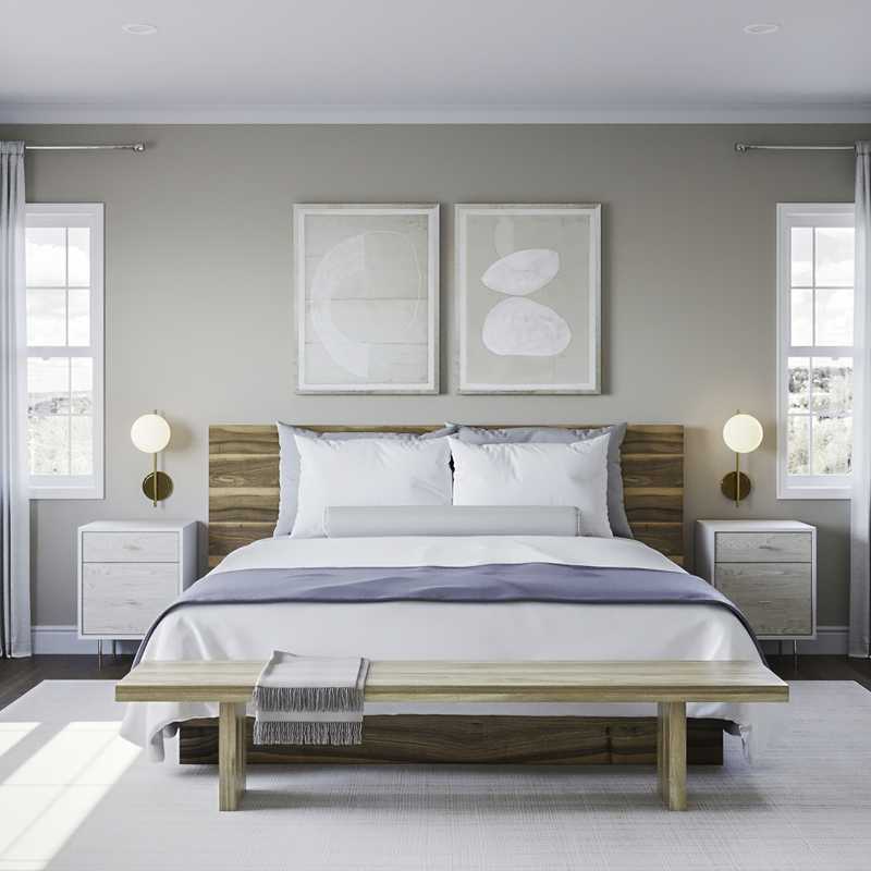 Bohemian, Minimal Bedroom Design by Havenly Interior Designer Stacy