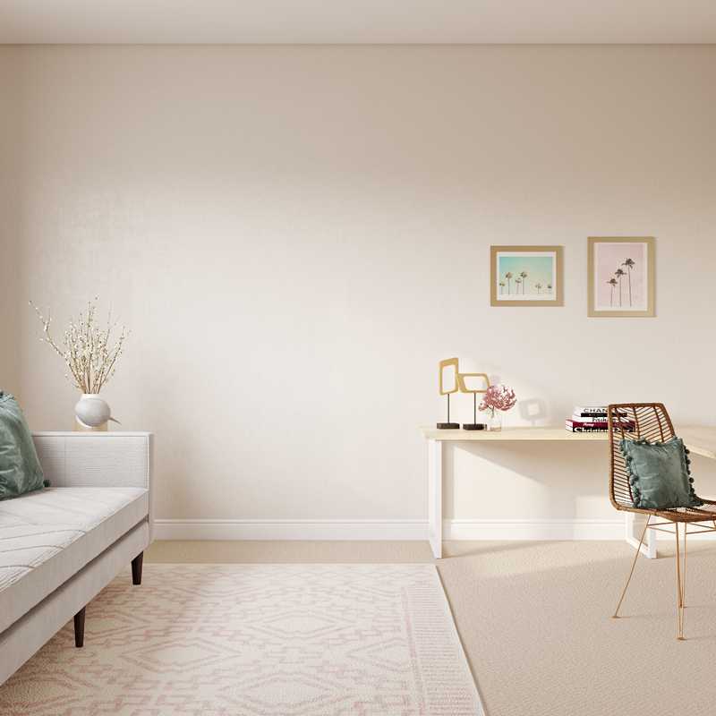 Bohemian, Coastal Office Design by Havenly Interior Designer Carolyn