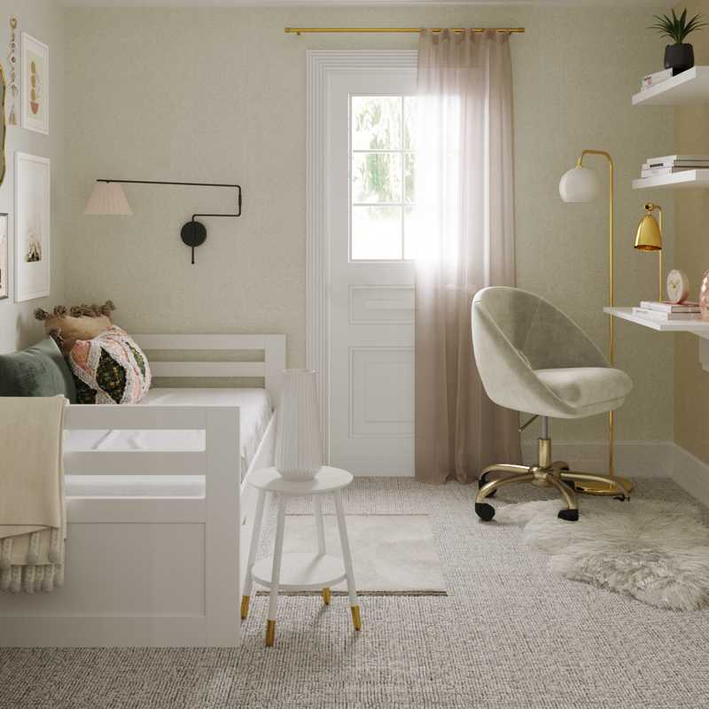 Eclectic, Glam Bedroom Design by Havenly Interior Designer Sarah