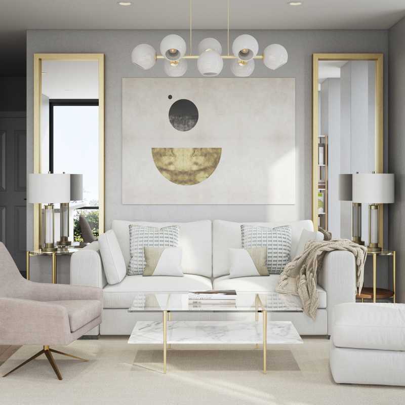 Eclectic Living Room Design by Havenly Interior Designer Julio