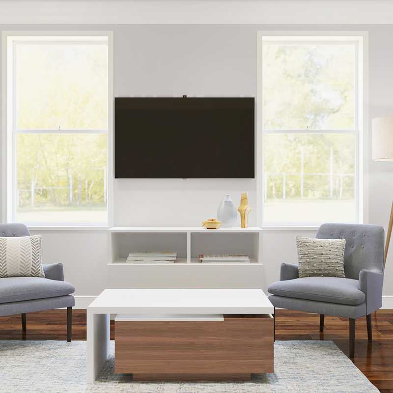 Modern, Midcentury Modern, Scandinavian Living Room Design by Havenly Interior Designer Kelcie