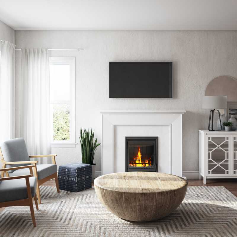 Modern, Scandinavian Living Room Design by Havenly Interior Designer Alexis