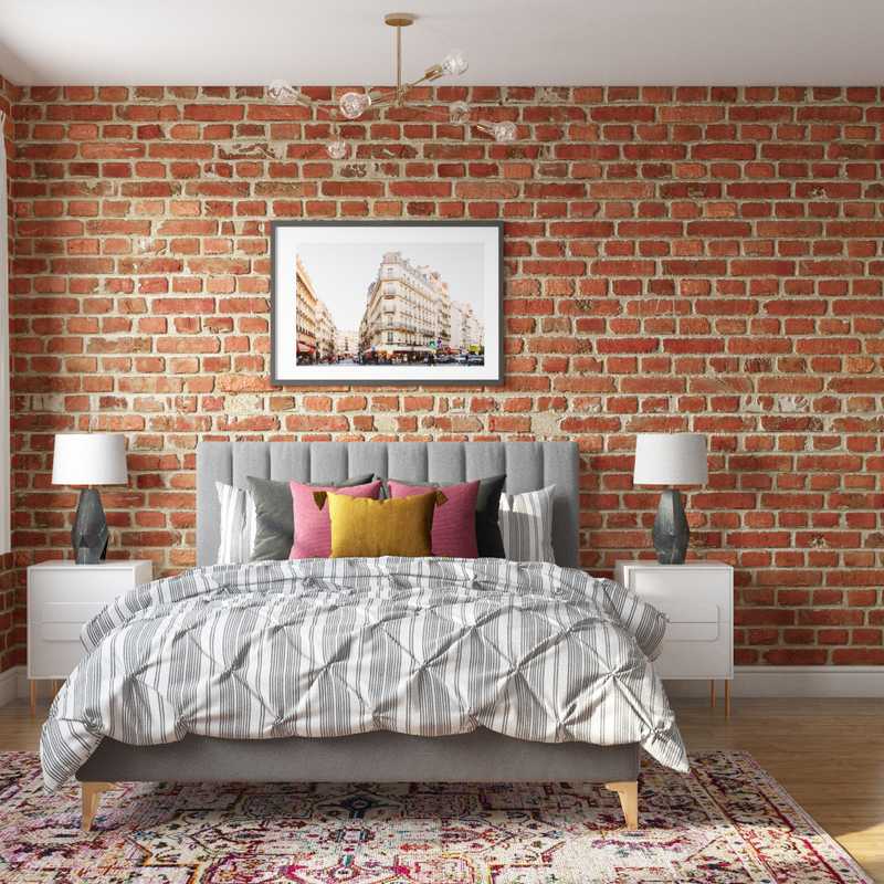 Contemporary, Midcentury Modern Bedroom Design by Havenly Interior Designer Randi