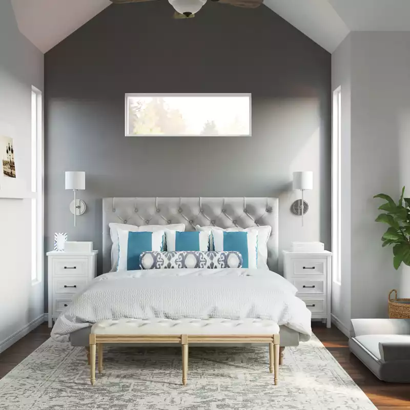 Contemporary, Coastal Bedroom Design by Havenly Interior Designer Dani