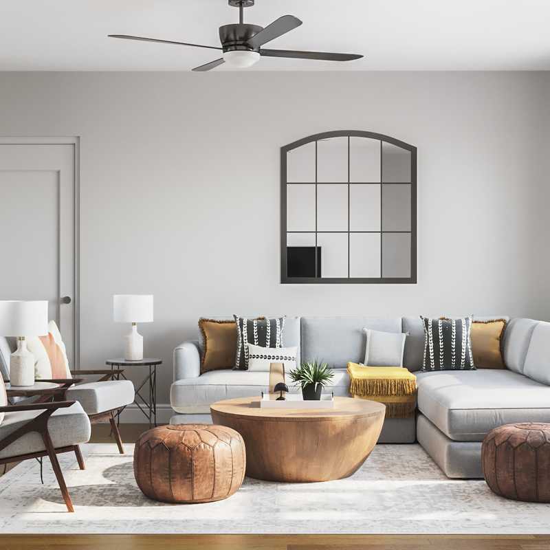 Modern, Bohemian, Minimal Living Room Design by Havenly Interior Designer Sydney